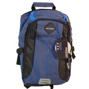 Eastsport Pro Defender Backpack with Laptop Sleeve Blue Black NWT